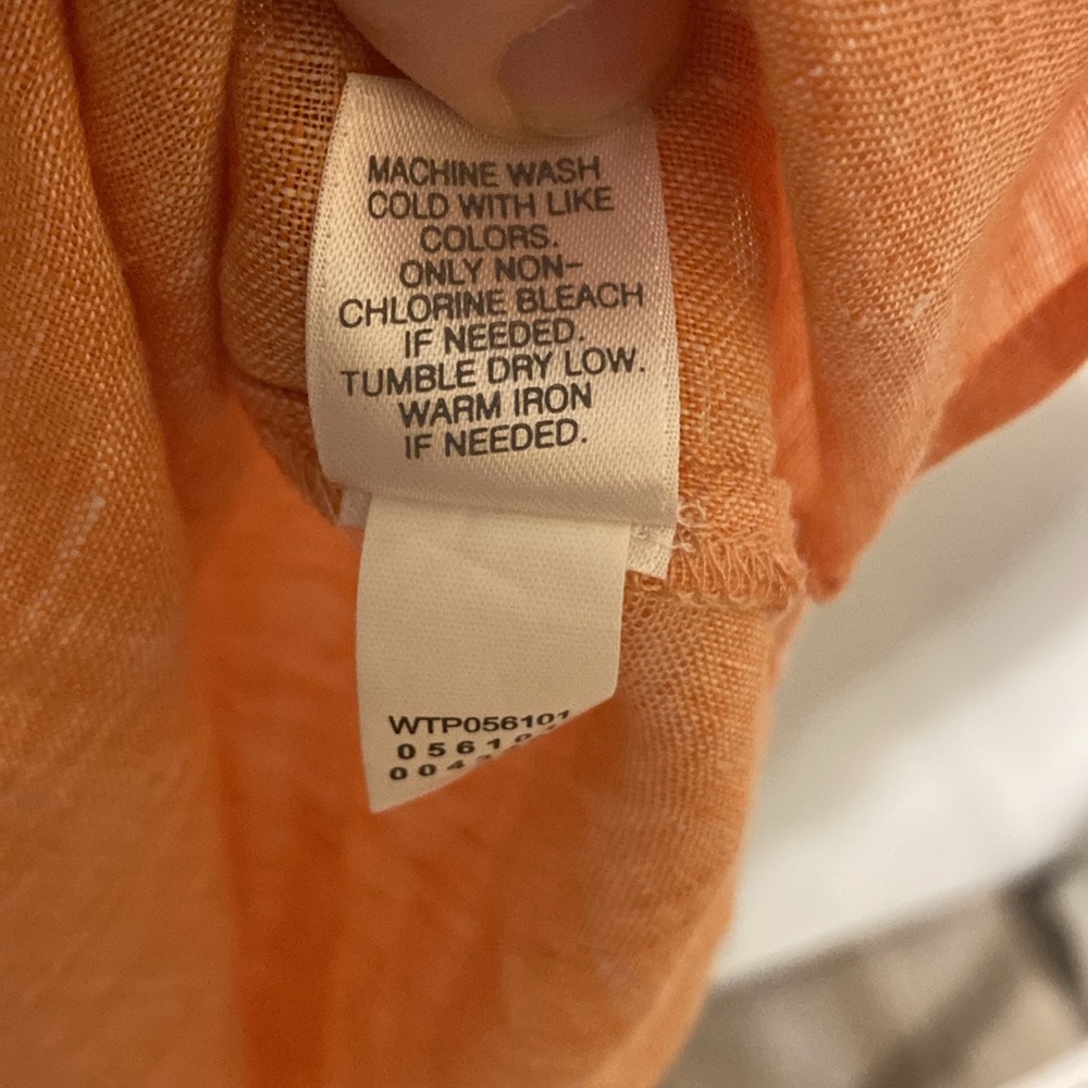 J. Jill Peach linen Tunic Top - Picture 13 of 14